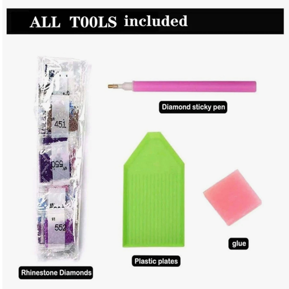 外贸新款带框钻石画 儿童手工贴钻DIY摆件卡通手工制作材料包批发详情5