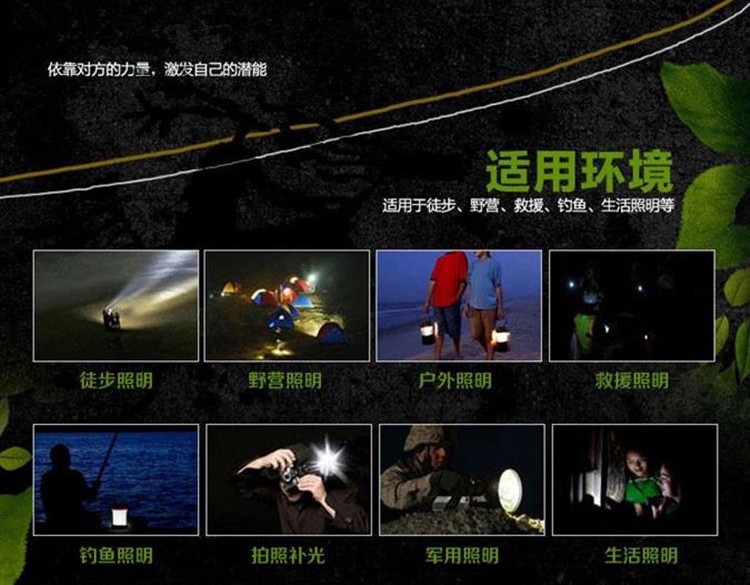 伸缩式LED营地灯户外灯野营灯帐篷灯挂灯照明灯提式手电详情5