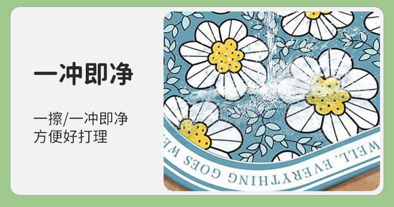 厨房台面硅藻泥沥水垫 易打理家用酒台茶台速干吸水垫子卡通杯垫详情7