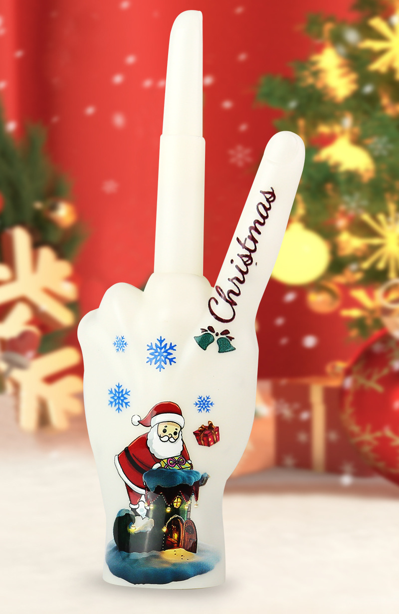 跨境儿童玩具圣诞手指趣味解压伸缩圣诞节搞怪创意玩具万圣节礼物详情2