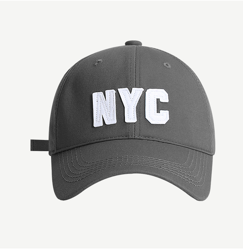 Gorra de béisbol de letras NYC para hombres y mujeres versión coreana de verano de la marca de moda multicolor pato tongue sombrero de pantalla pequeña cara de protección solar sombrero pic 16