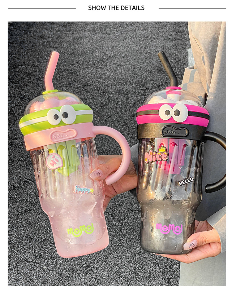 8312大容量水杯2024新款女生夏天高颜值办公室冰霸杯吸管杯子学生便携详情11