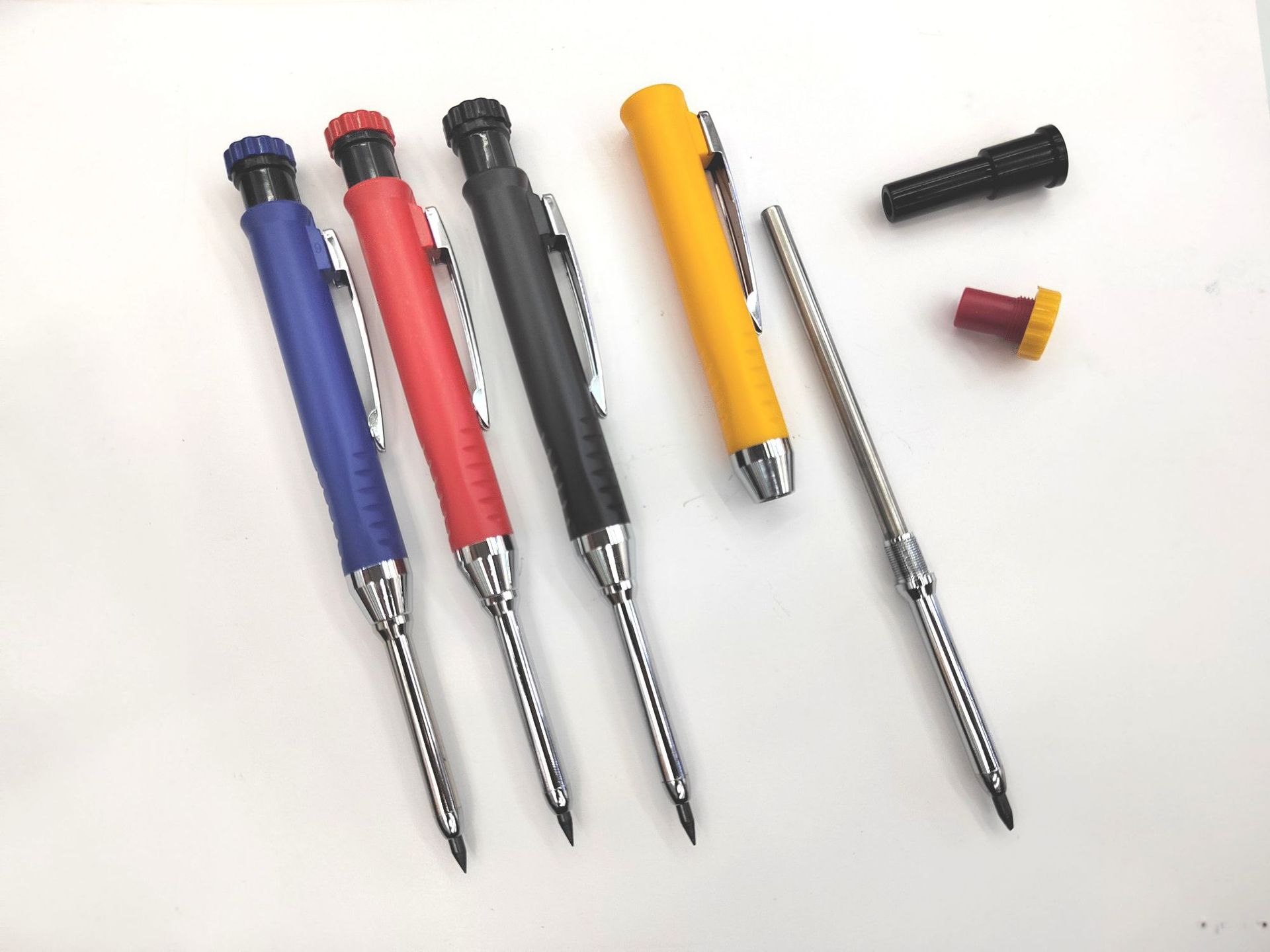 Cross-border deep hole woodworking pencil special marking and line drawing pen, 2.8mm engineering pen, 4-color pen barrel lead core pic 5
