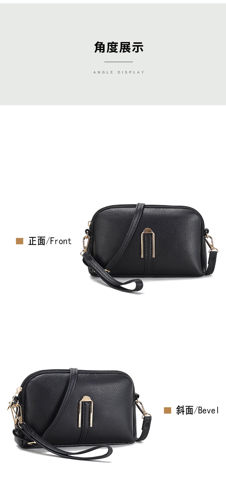 软皮妈妈包女2025新款时尚韩版简约单肩挎包女士手提包详情20