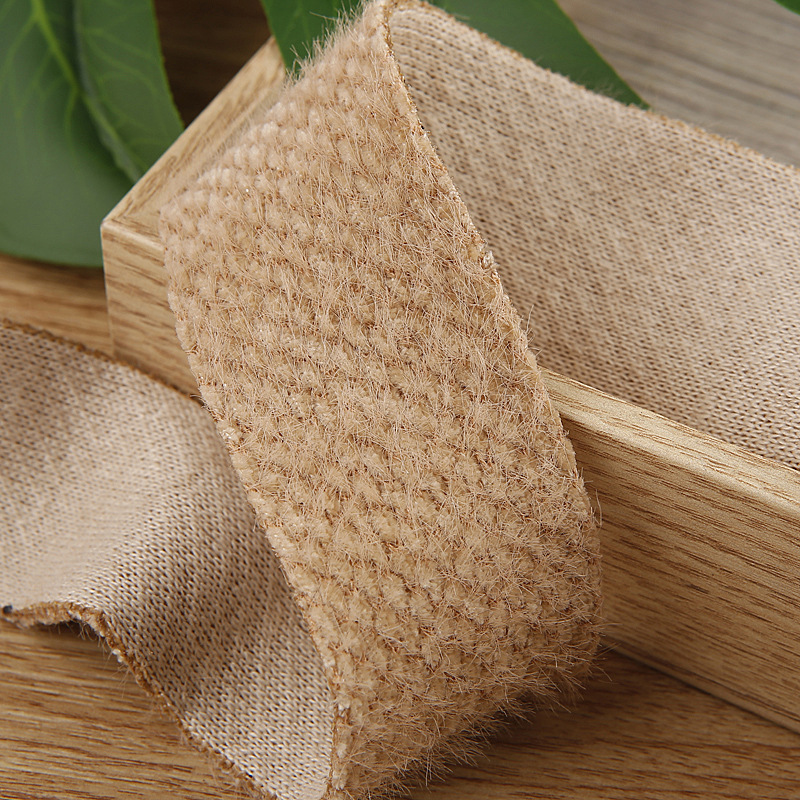 Green pine ribbon D5-83, single-sided woolen webbing, bow, hair accessory material 2.5cm/3.8cm, clothing, shoes, flowers, hats, accessories, plush corn kernels, ribbons, colored ribbons, satin ribbons, Korean webbing pic 7