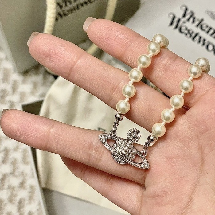 热卖西太后土星经典款珍珠项链女轻奢小众NANA同款锁骨链高版现货详情12