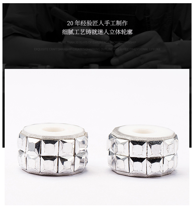 diy jewelry, handcrafted accessories and auxiliary materials for square mirror, hollow large hole, elliptical cylindrical, starry sky sphere pic 3