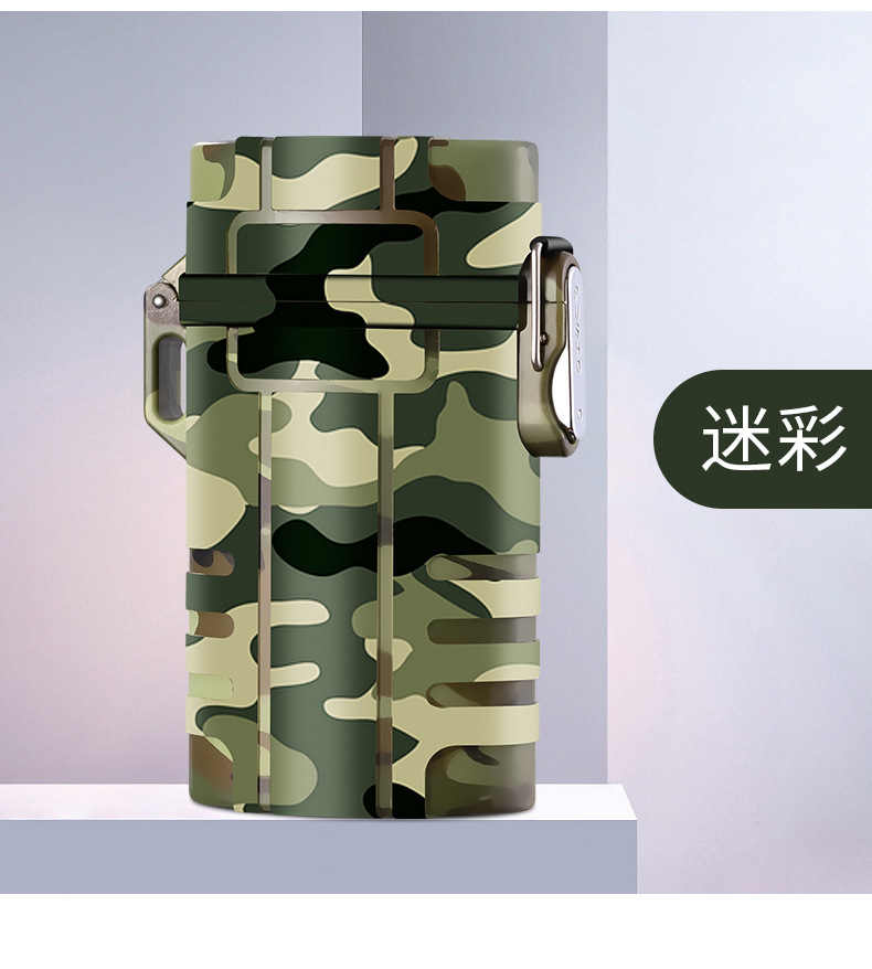 20-piece large-capacity waterproof cigarette box, USB portable rechargeable silent tungsten filament lighter, cigarette lighter pic 17