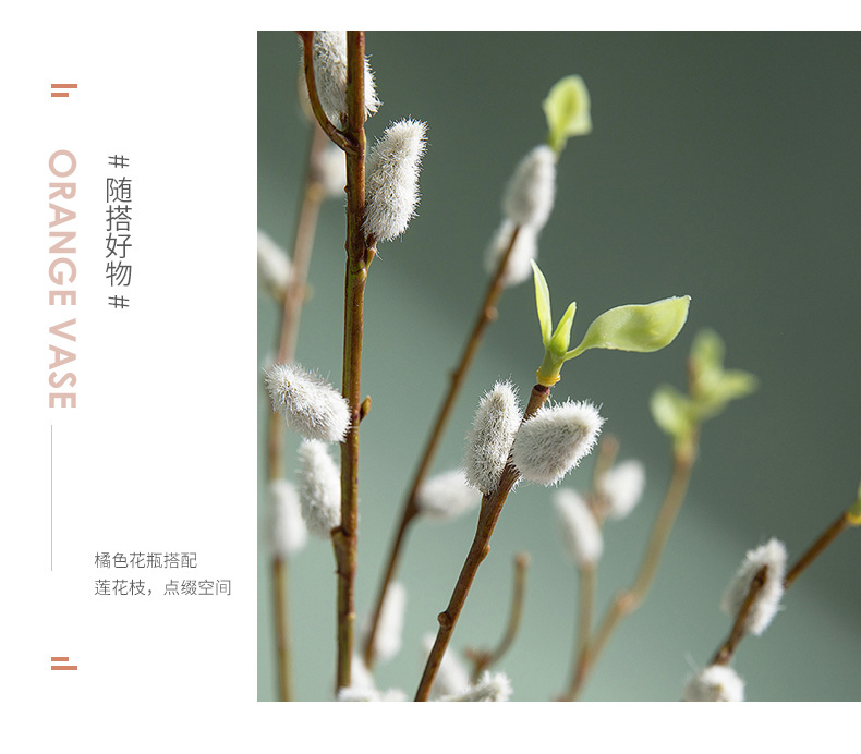 皓杨金边肌理彩色花瓶餐桌卧室摆件花瓶摆件家居样板房软装设计详情6