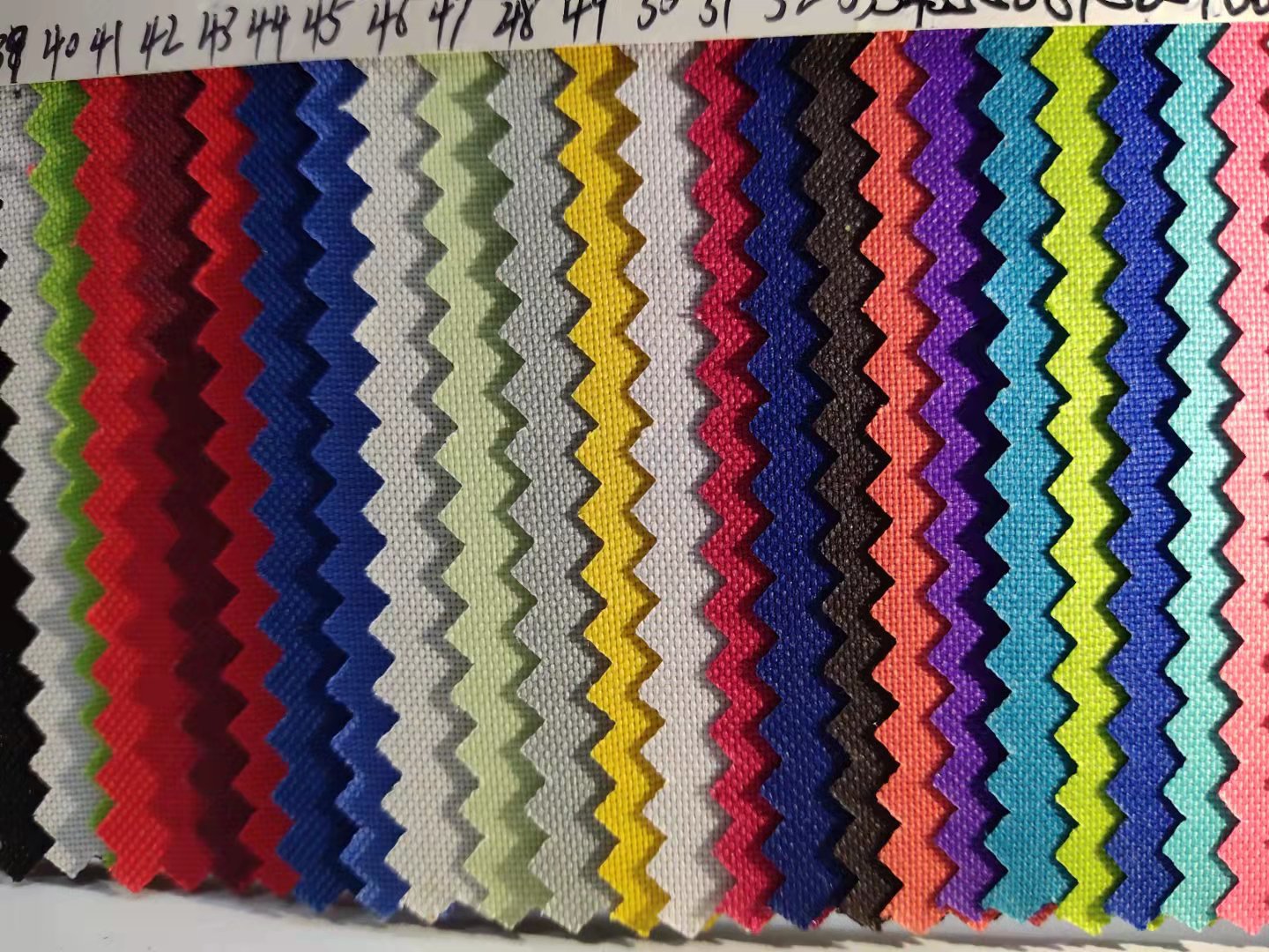 Factory direct sales of 300DPU Oxford fabric in stock, plain weave in various colors, bag and school bag fabric wholesale pic 30