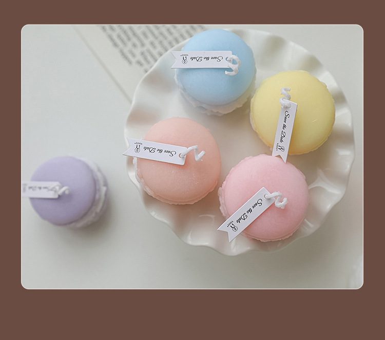 Macaron scented candles, Instagram-style photo props, diy birthday gifts pic 10