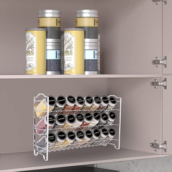 Three-layer seasoning rack, kitchen storage rack, spice rack, seasoning bottle storage and organization rack, factory stock spice rack pic 6