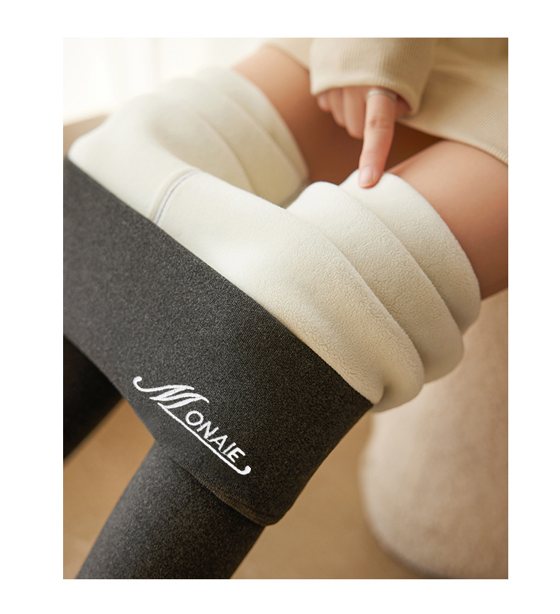 双面德绒打底裤女冬季加厚羊羔绒保暖棉裤高腰大码可外穿修身长裤详情28