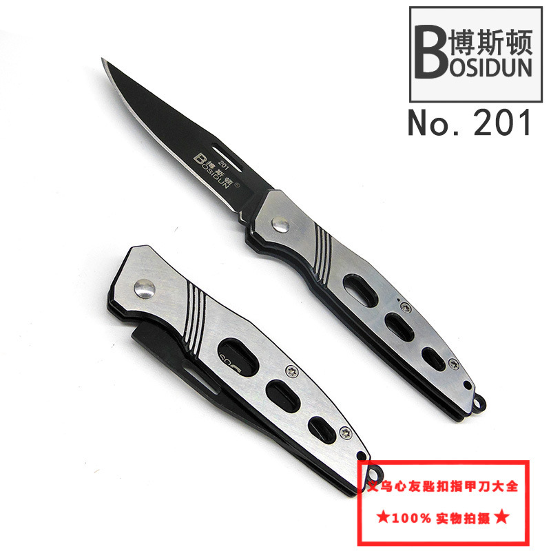 Boston outdoor folding knife, stainless steel fruit knife, portable folding camping knife, supermarket premium knife, military knife card pic 15