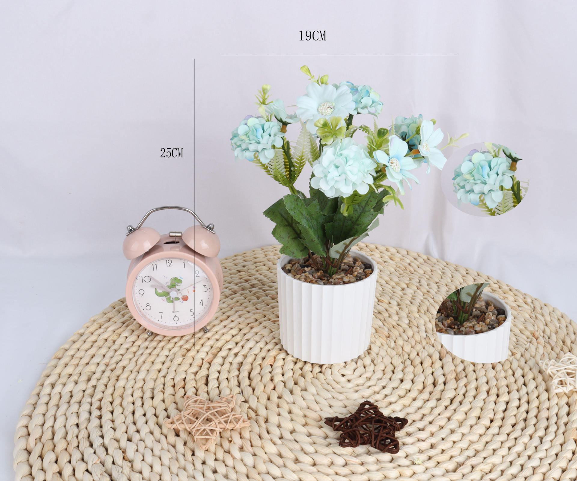 Simulated oil painting bud potted plants/simulated flower bonsai/Furniture ornaments/simulated flower creative interior small ornaments/Yama pic 4