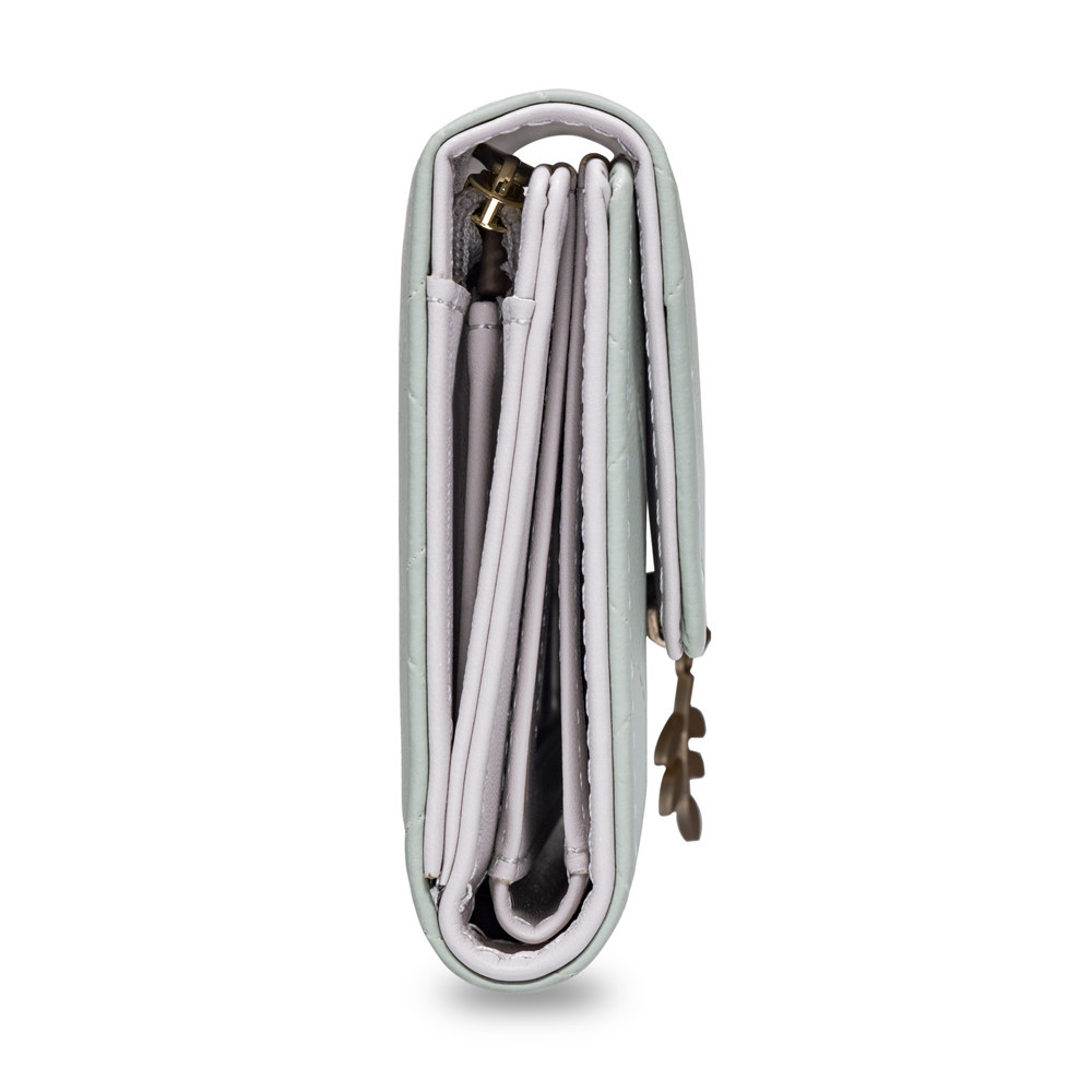 普瑞蒂钱包女新款日韩版小清新折叠搭扣拉链短款钱夹多功能零钱包详情15