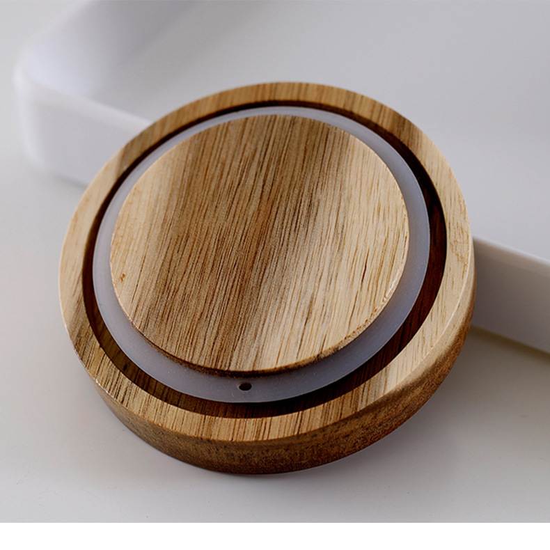 Vaso de almacenamiento creativo multigrano martillos acacia madera tapas latas herméticas latas de almacenamiento de granos de café botellas de almacenamiento pic 3