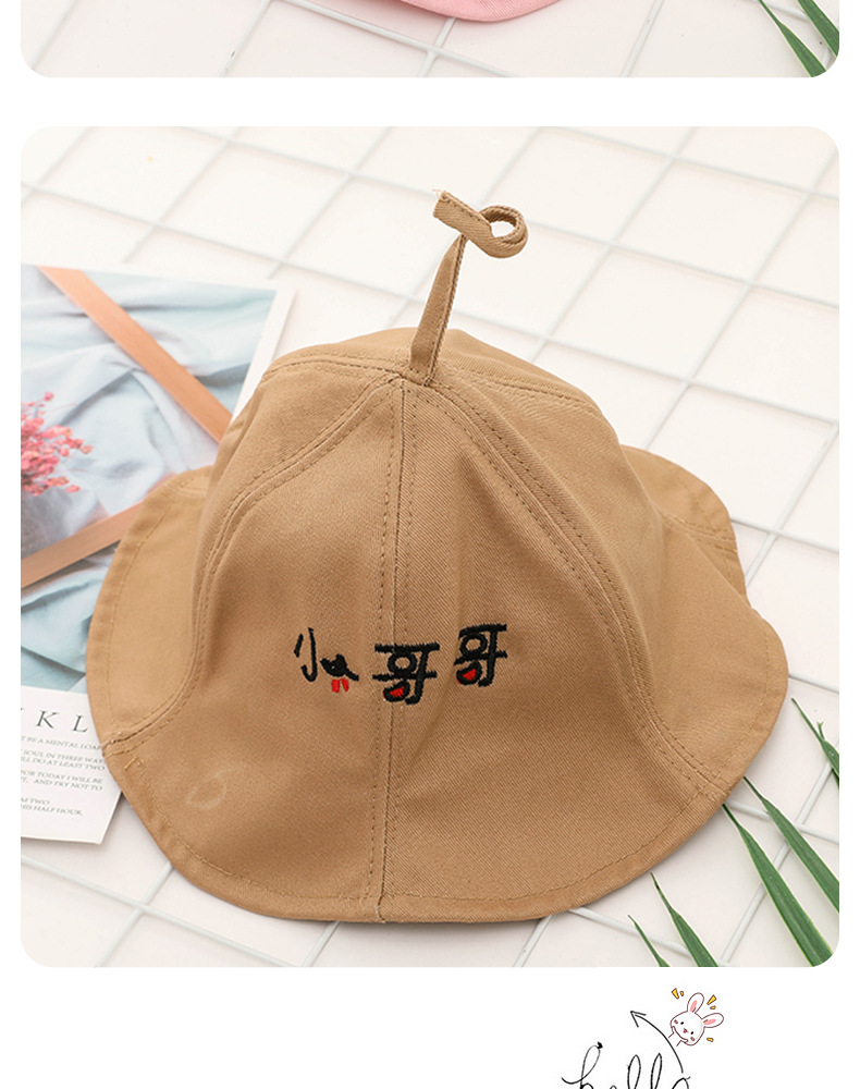 Primavera verano bebé sombreros de pescador hombre niña pequeña hermana niños sombreros de lavabo personalidad primavera otoño verano hombre niña sombreros de sombra pic 9
