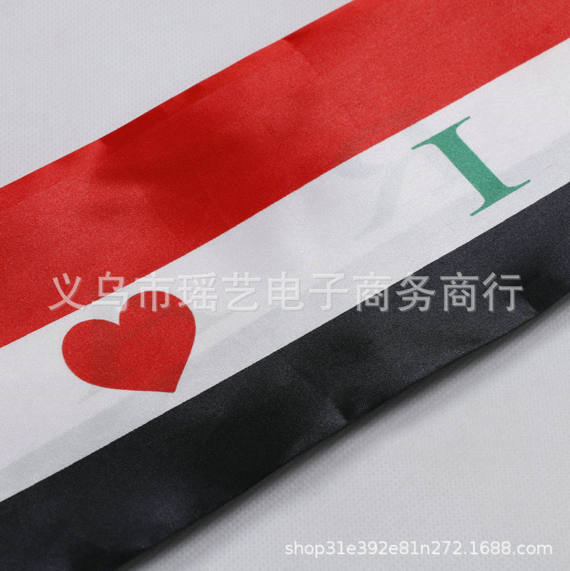 伊拉克国旗围巾 长138*13 供应世界各国国旗围巾详情14