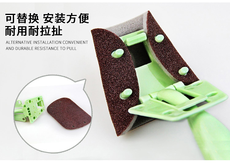 Long-handled cleaning brush, diamond sand sponge, kitchen cleaning, dishwashing and pot washing brush, household scouring pad, dishwashing cloth pic 11