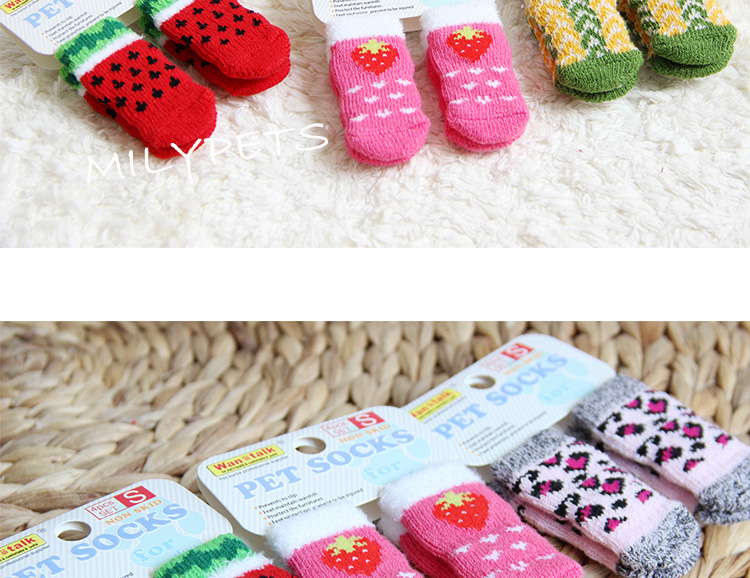 宠物狗狗袜子脚套防脏猫鞋猫咪袜子防抓小狗泰迪柯基法斗袜子室内详情8