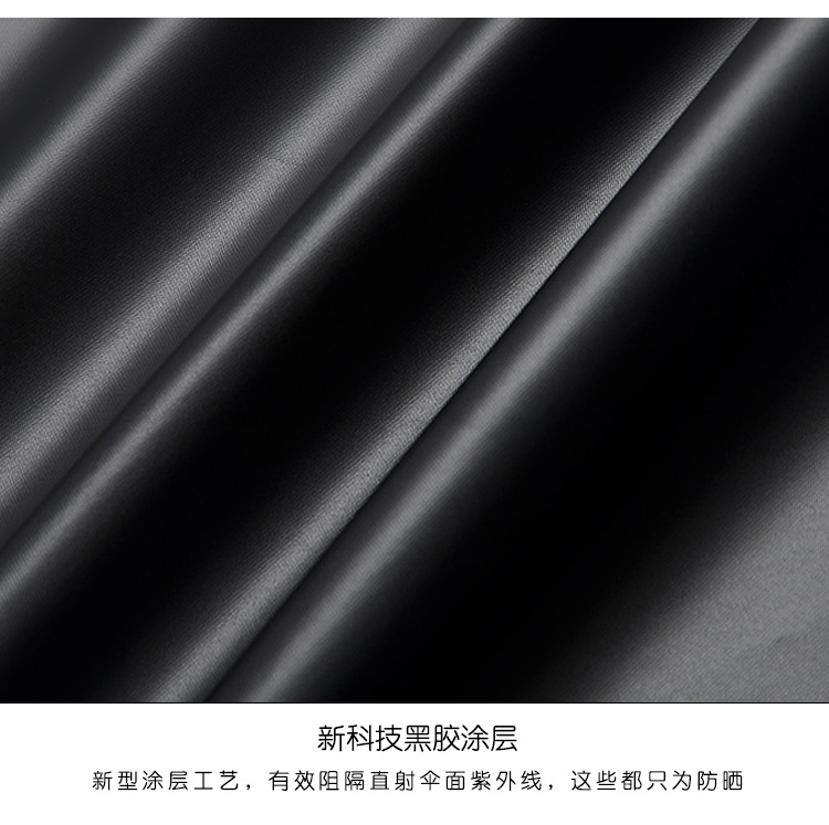 Cross-border supply black rubber folding umbrellas, one-piece consignment, sun protection and shade umbrellas, extended four-fold small black umbrellas, factory direct sales pic 19