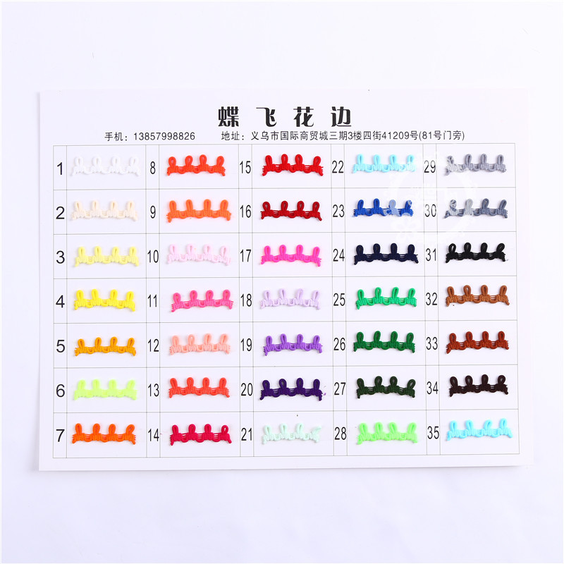Available in stock: 35 colors of accessories, elastic buttonholes, elastic lace, removable caps, collar buckles, elastic and tight buckles, and button loops pic 9