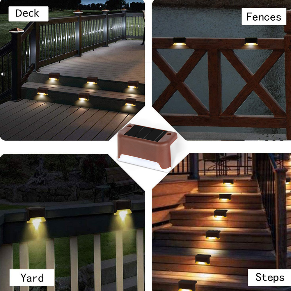 Cross-border solar 1LED fence light, outdoor waterproof garden railing light, step light, courtyard decorative guiding light pic 38