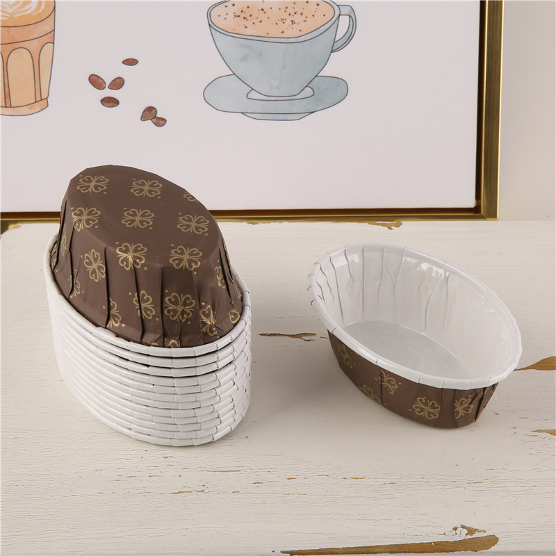 椭圆形蛋糕纸杯蛋糕杯花边杯新款印花耐高温马芬杯50个/条详情8