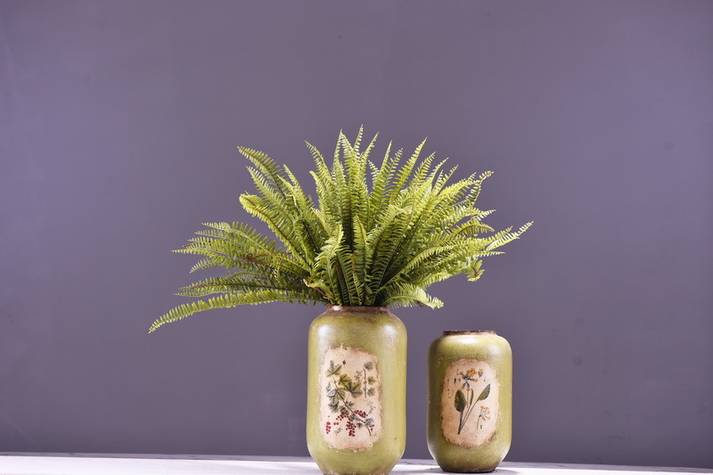 Wholesale of artificial Persian grass and artificial green plants, plant wall landscaping, window display, flower arrangement, leaf materials, fur, and artificial fern leaves pic 16