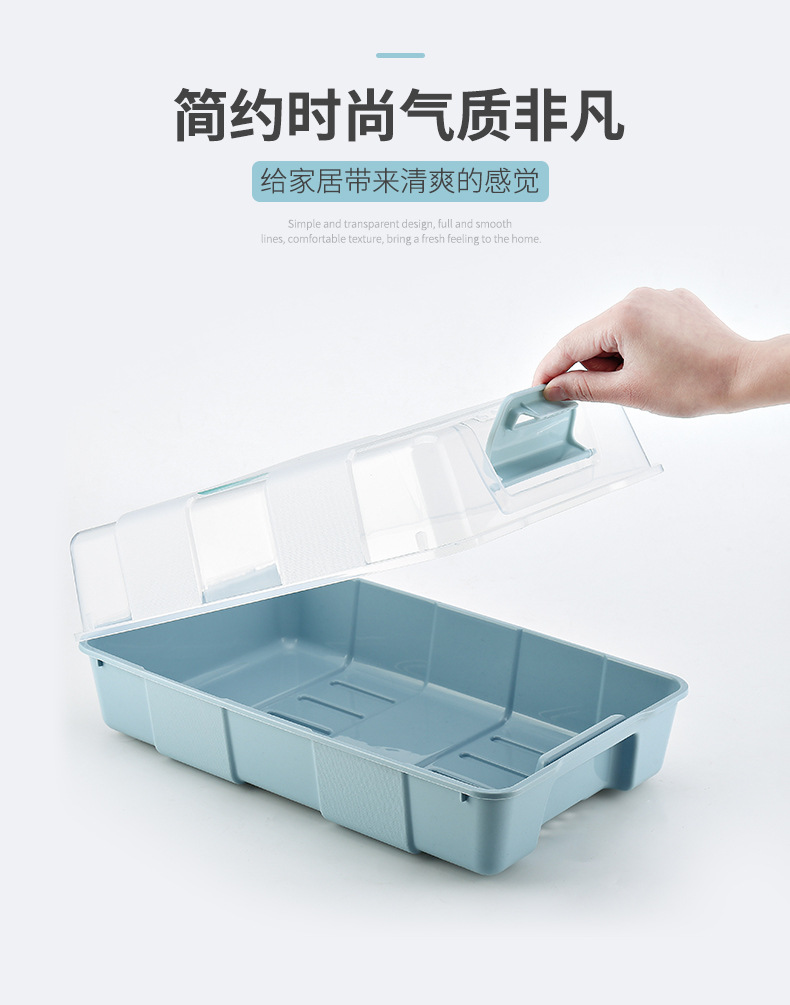 男鞋女靴子收纳盒批发 透明可视塑料鞋盒厂家直销翻盖式加厚鞋盒详情5