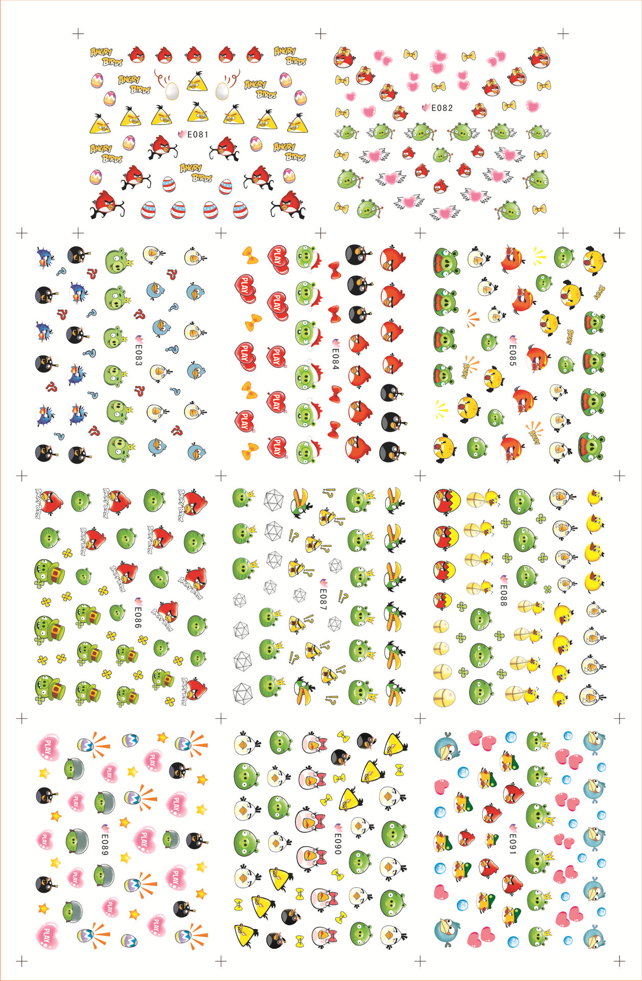New Japanese and Korean 3D Halloween flower and plant nail stickers E001-159 large sheets pic 8
