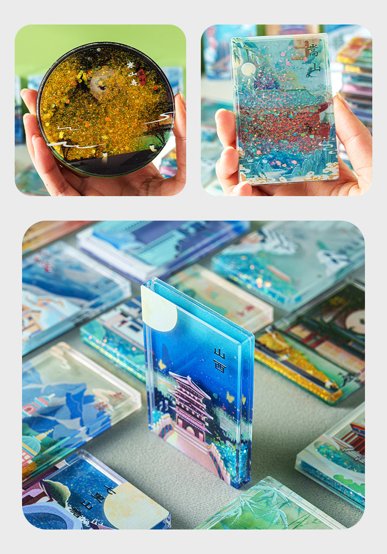 全国城市冰箱贴亚克力滴胶磁贴现货文创旅游景区工艺品创意冰箱贴详情7