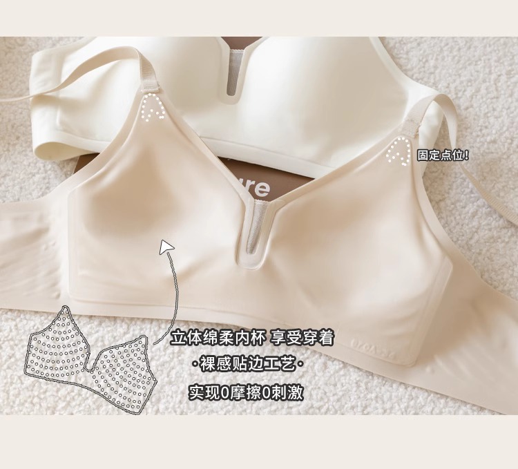夏季薄款无痕内衣女软支撑小胸不空杯收副乳防下垂无钢圈聚拢文胸详情23