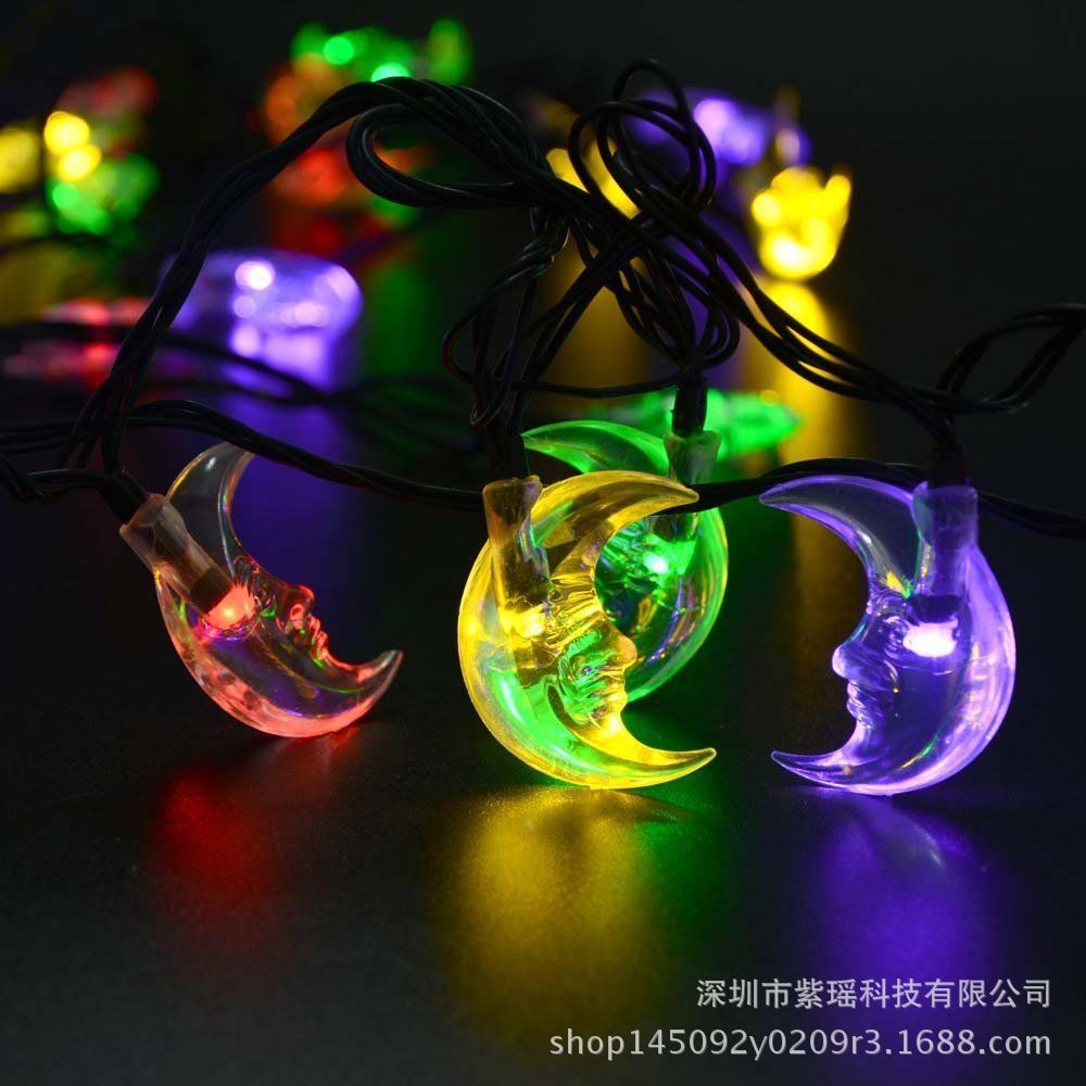 30LED solar light string, Moon Elder light string, rainproof outdoor Christmas landscape courtyard colorful lights pic 4