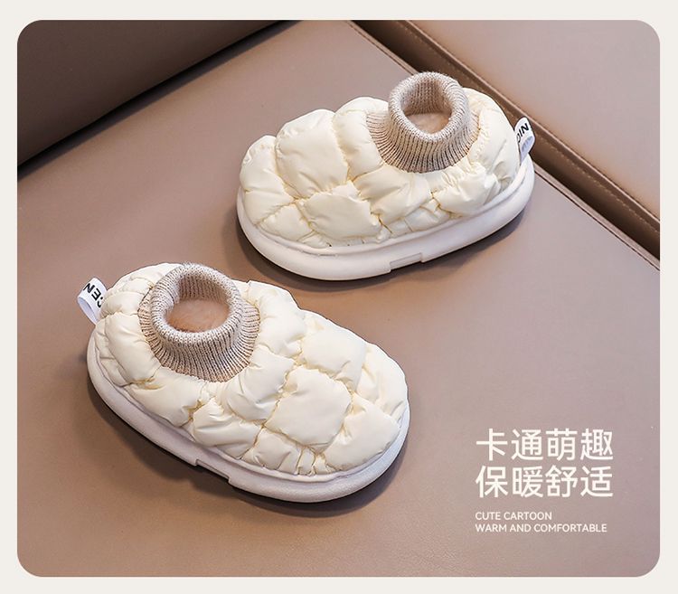 儿童棉拖鞋宝宝室内防滑软底居家棉鞋男女童室内保暖防水包跟棉鞋详情11