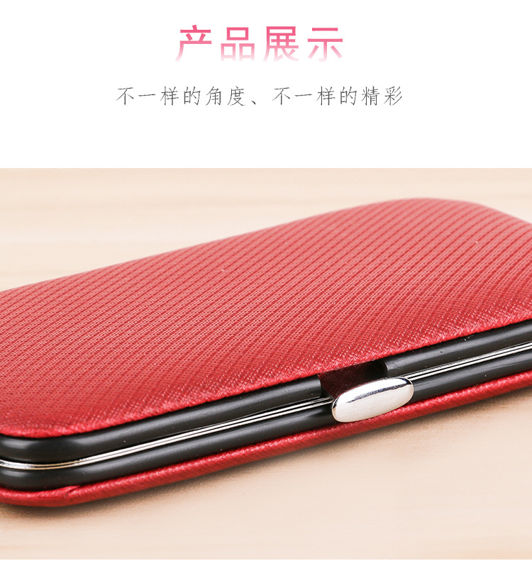 Factory direct sales 8-piece nail clipper set, solid color nail care tools, beauty and manicure multi-functional nail clipper set pic 9