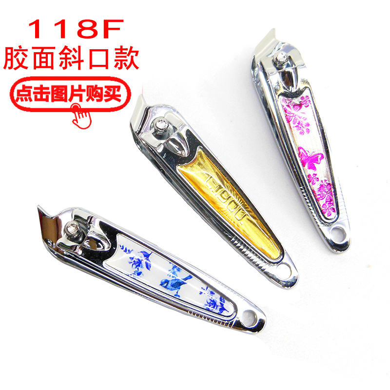 Small flat-mouthed rubber-coated nail clippers with notched patterns, 639 nail clippers in stock for wholesale pic 11