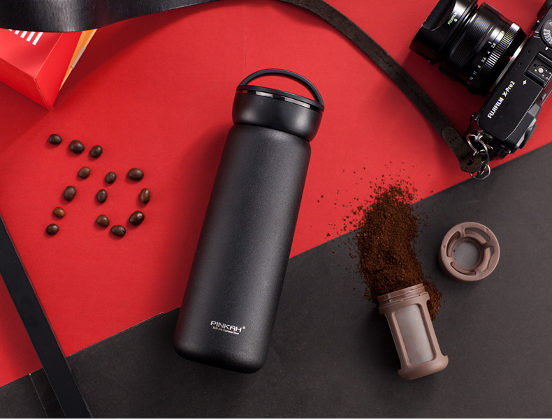 品家316食品级不锈钢保温杯女ins学生随手杯简约可爱带滤网咖啡杯详情21