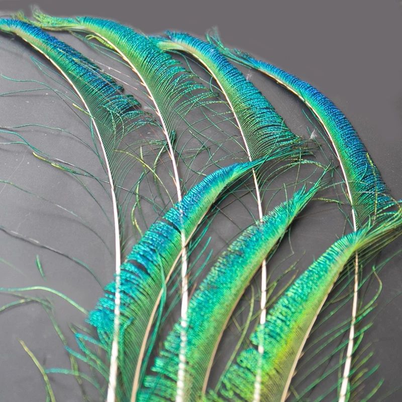 Wholesale of peacock feathers, natural peacock feathers, single-sided feathers, DIY handicrafts, materials, decorative ornaments pic 4