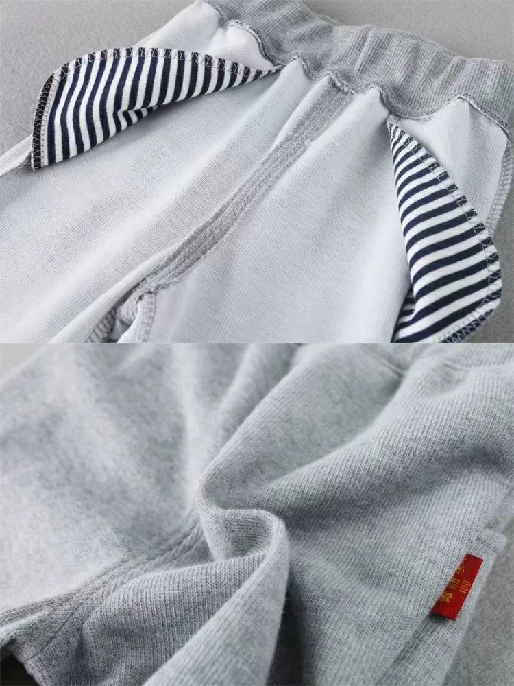 儿童运动裤冬季加绒加厚男童女童纯棉中大童卫裤小学生校服裤子详情9