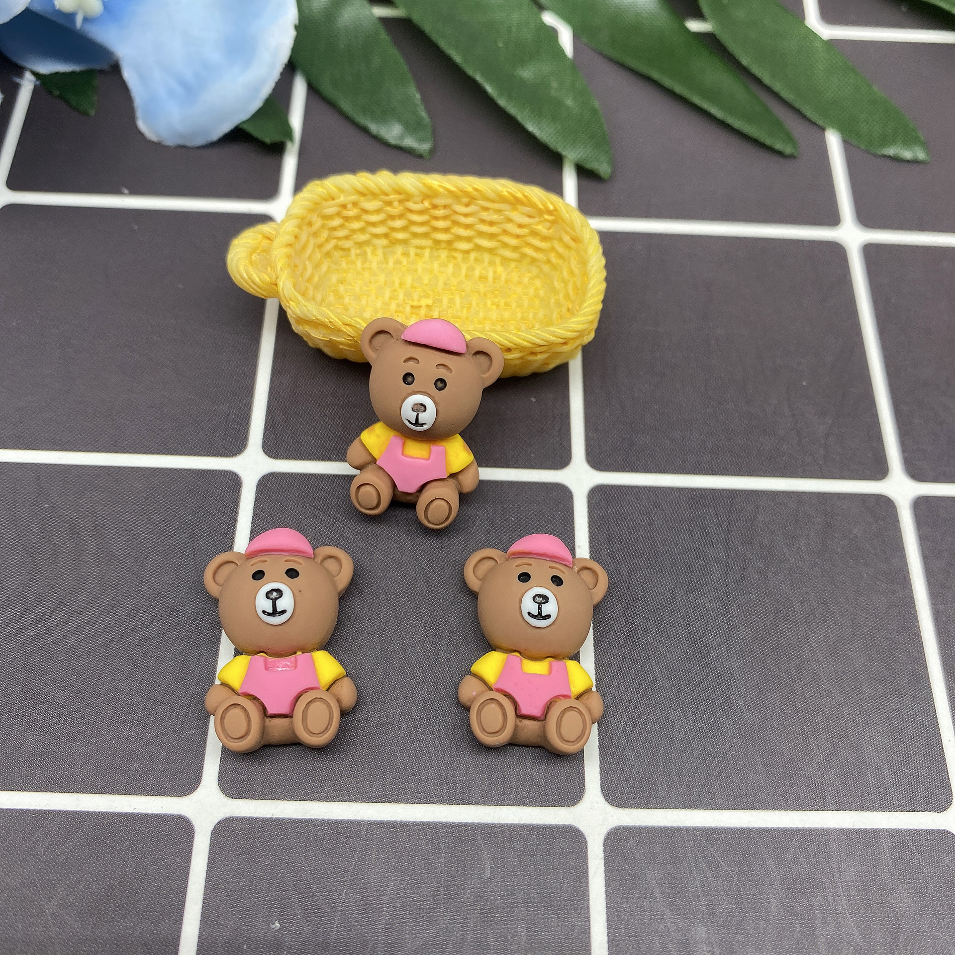 树脂配件饰品帽子贴片史莱姆内放DIY日韩风哑光笑脸厂家直销详情75