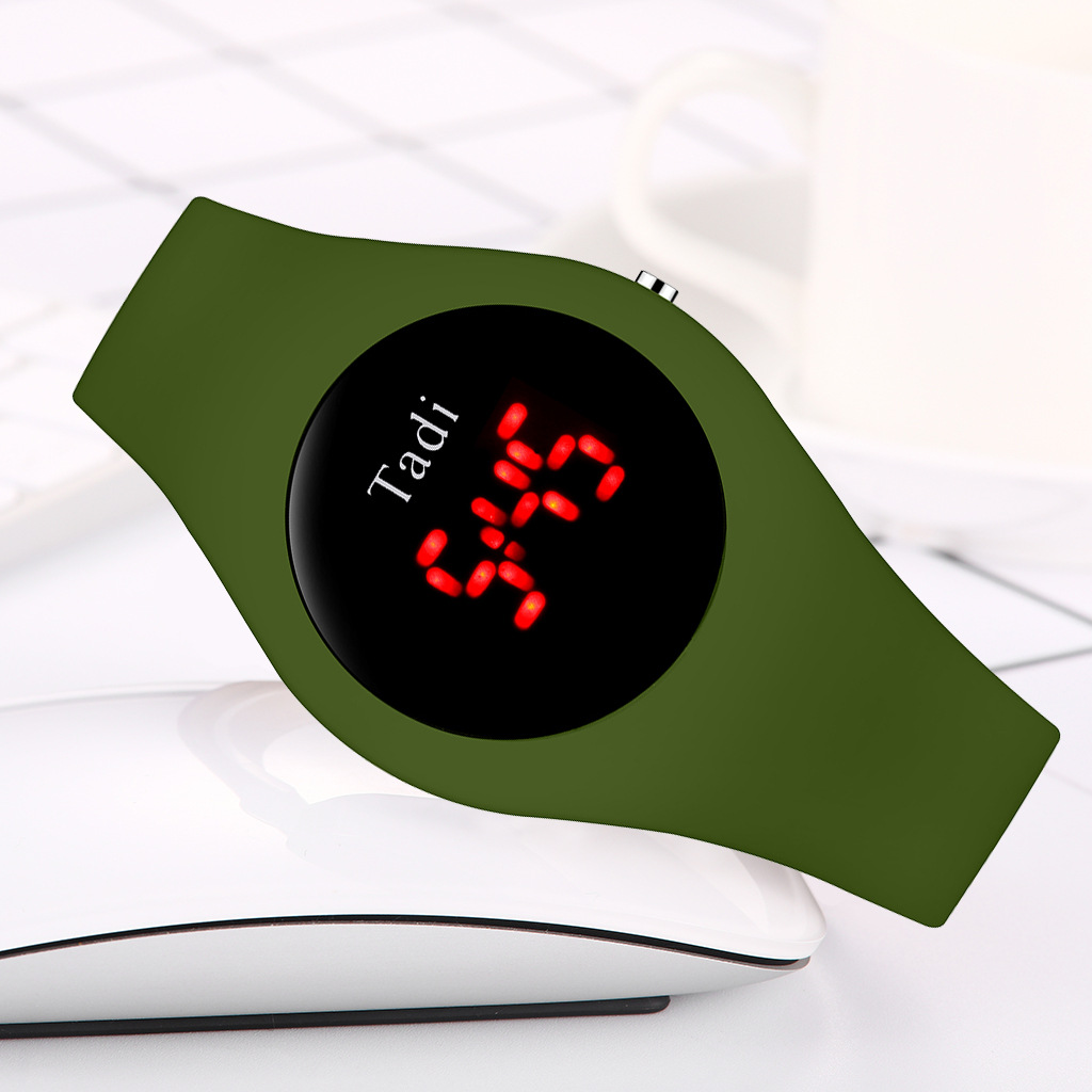 Tadi brand fashionable silicone student quartz watches, AliExpress best-selling silicone bright screen digital watches wholesale pic 15