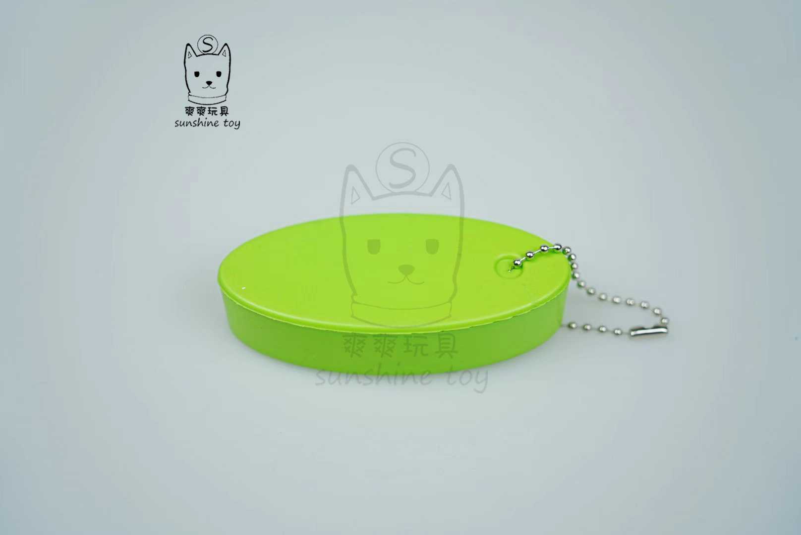Factory direct sales of color PU foam float keychains with printed logos, water oval-shaped sponge float pendants pic 3