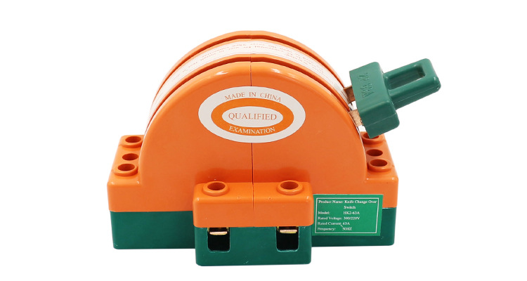 All-copper 2P63A bidirectional switching knife switch hk11 reverse and forward knife switch resin new type double-throw knife switch pic 14