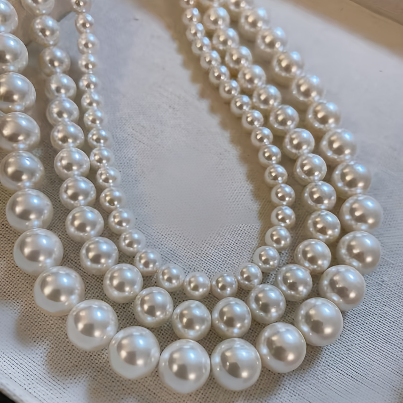 施家仿澳白珍珠项链女轻奢小众高级感春夏气质叠戴锁骨颈链2024详情29