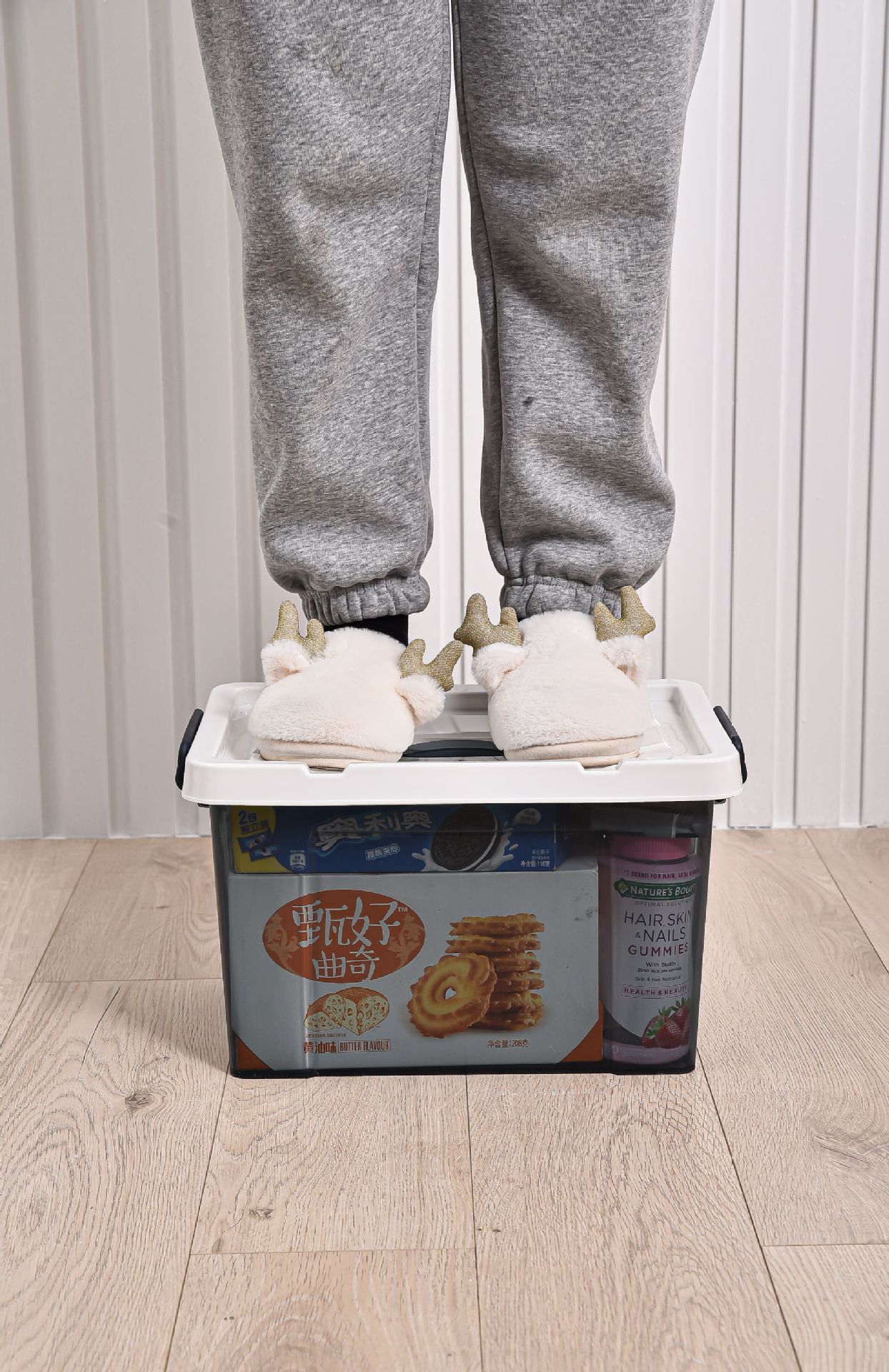 透明卧室杂物床底夹缝网状加固加厚沙发底死角手提玩具积木收纳箱详情5