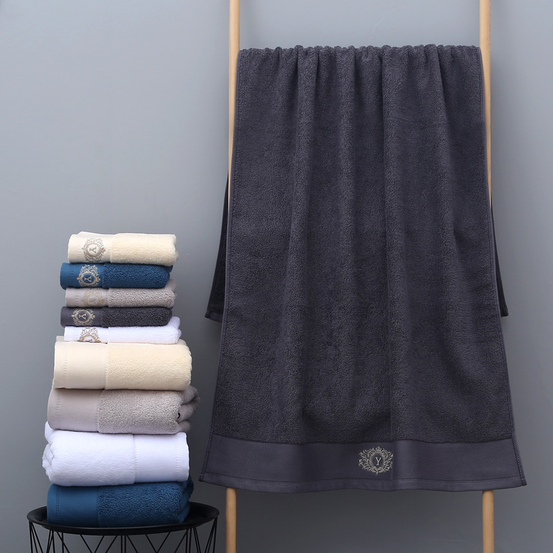工厂批发白毛巾全棉酒店毛巾宾馆洗浴美容院纯棉毛巾可刺绣LOGO详情8