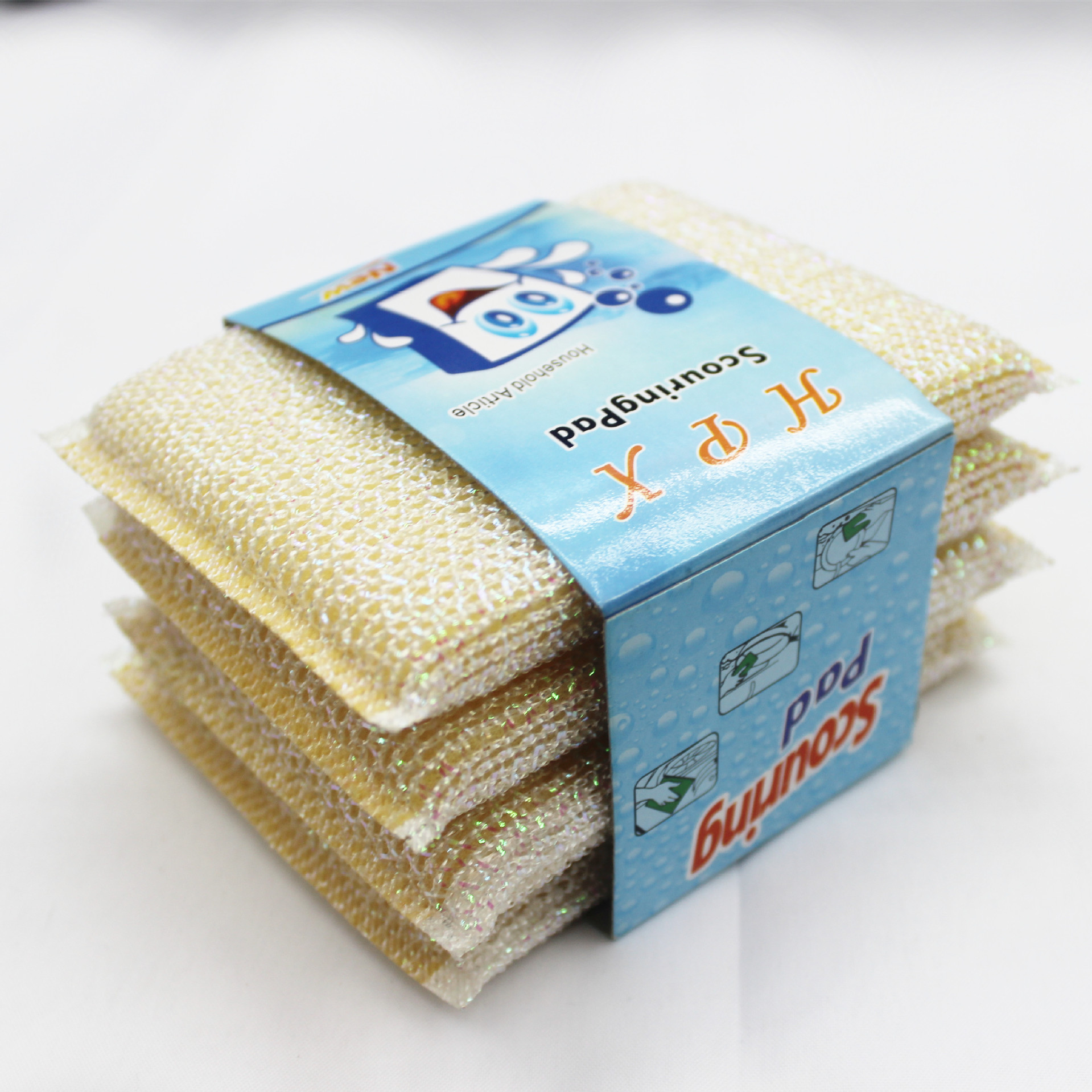 Yijingjie Baili Silver Scrub King, hand-friendly cleaning cloth, scouring pad, kitchen cleaning cloth, dishwashing cloth, highly efficient stain removal pic 8