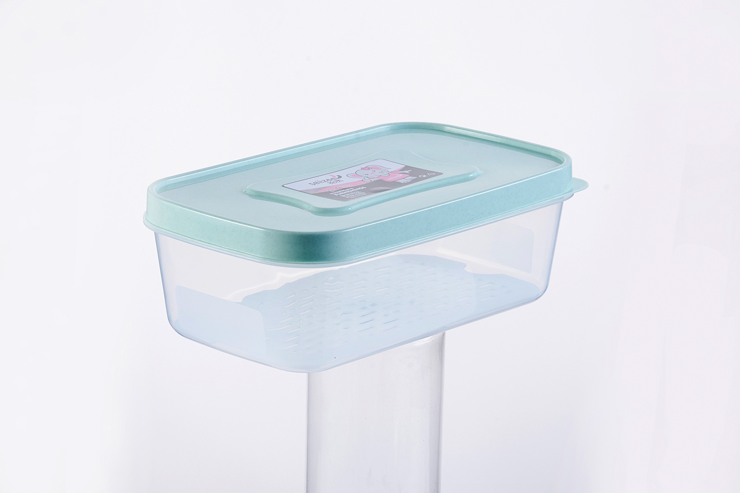 Seafood, vegetables and fruits draining box, rectangular refrigerator refrigeration box, food-grade plastic preservation box, refrigerator freezing box pic 4